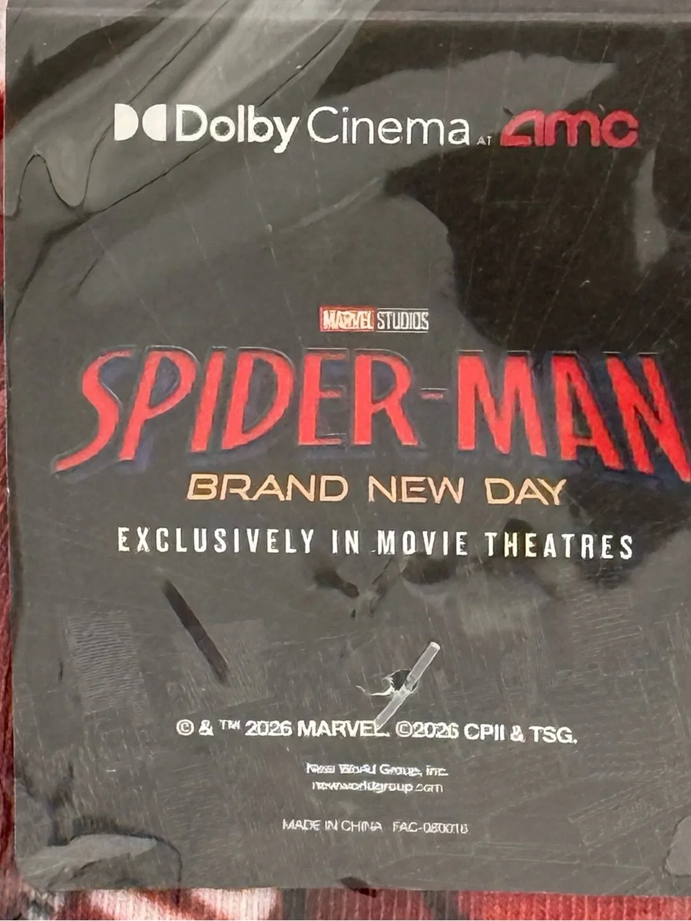 Spiderman Brand New Day AMC Exclusive Red and Black Web Crew Socks
